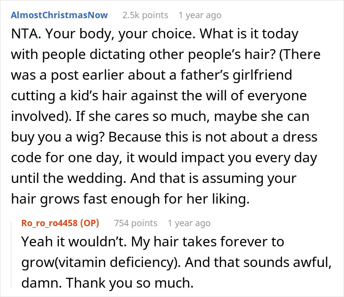 Bridezilla Cries And Tells Her Sister Not To Come To Her Wedding, Trying To Guilt Her Into Growing Out Her Hair For The Wedding