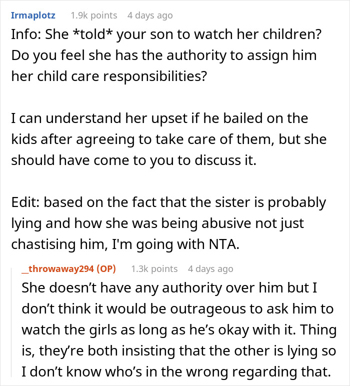Aunt Lashes Out At Her Teen Nephew Then Acts Stunned When His Mom Tells Her To Pack Her Bags And Leave Aunt Lashes Out At Her Teen Nephew Then Acts Stunned When His Mom Tells Her To Pack Her Bags And Leave