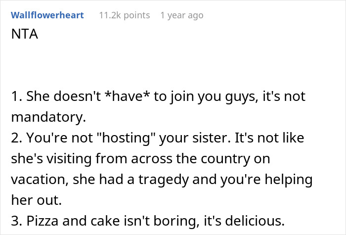 Expecting Mom Invites Sister Whose House Was Destroyed By Fire To Live With Her, But Gets Called Out For Having A Dull Life Expecting Mom Invites Sister Whose House Was Destroyed By Fire To Live With Her, But Gets Called Out For Having A Dull Life