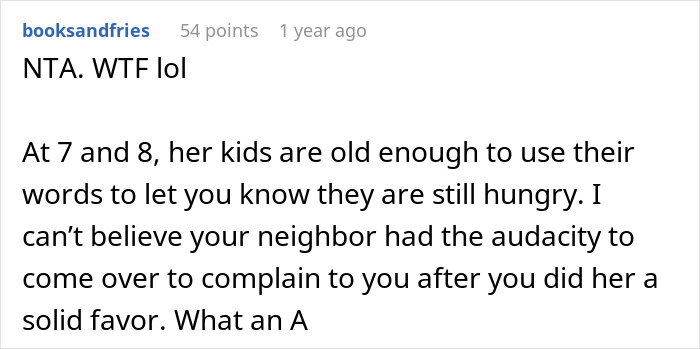"Am I The Jerk For Not Giving My Neighbor's Kids 'Good Food'?"