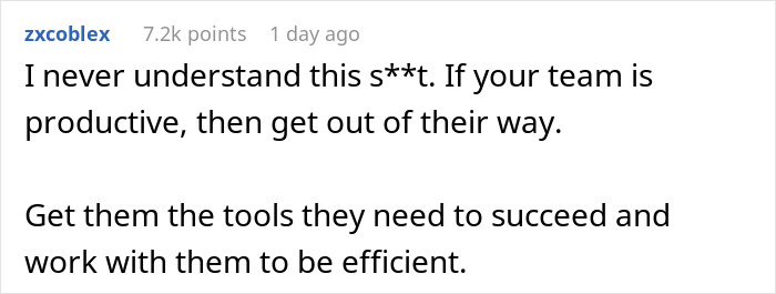 Manager Gets A Dose Of Malicious Compliance After Penalizing Team For Working From Home