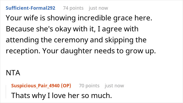 “AITA For Telling My Daughter That I Won’t Be Attending Her Wedding?” “AITA For Telling My Daughter That I Won’t Be Attending Her Wedding?”