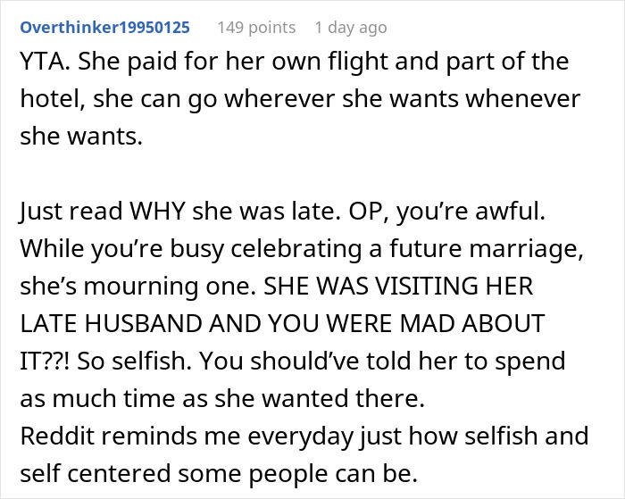 Woman Wants To Know If She Was A Bridezilla For Scolding Cousin For Going Off To Visit Her Husband's Grave And Being Late For Bachelorette Dinner