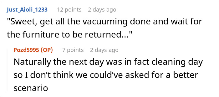 Knowing Their Home Is Tiny, Students Get Revenge On Neighbors Who Stole Furniture From Their House By Not Taking It Back