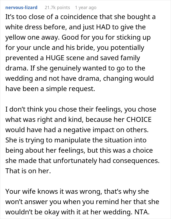Husband Tries To Reason With Wife Who Wants To Wear White To His Uncle's Wedding, It Fails, So He Leaves Her Behind Husband Tries To Reason With Wife Who Wants To Wear White To His Uncle's Wedding, It Fails, So He Leaves Her Behind