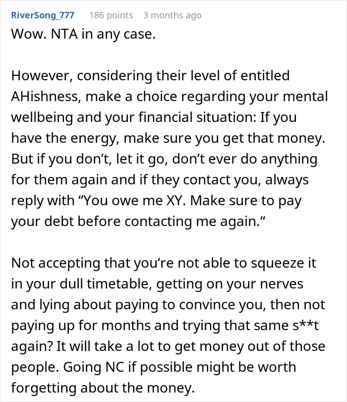 Family Has To Pick Sides After Woman Refuses To Bake More Cakes For Cousin After She Disappeared When She Had To Pay For The First One