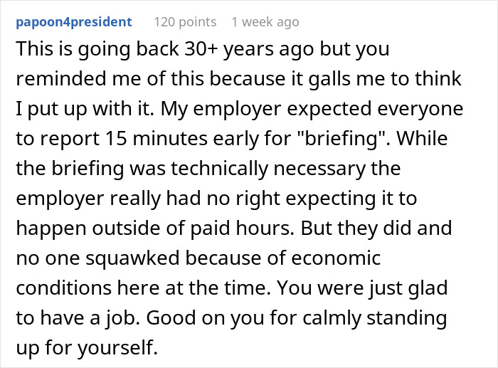 Boss, Tired Of People Not Coming In At 6 AM Sharp, Decides To Punish Them By Docking 15 Mins, But It Quickly Comes Back To Bite Him