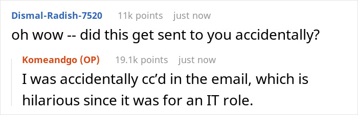 Viral Post Shows Screenshot Of An Email This Woman Accidentally Received After An Interview Low-Balling Her Viral Post Shows Screenshot Of An Email This Woman Accidentally Received After An Interview Low-Balling Her