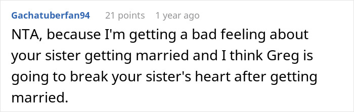 Woman Wonders &ldquo;AITA For Refusing To Be My Sister&rsquo;s MOH Because She&rsquo;s Marrying My Ex?&rdquo;