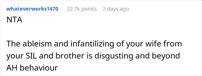 "All Hell Broke Loose": Guy Bails On Brother's Wedding Last Minute After They Suggest His Disabled Wife Stay With Babysitter