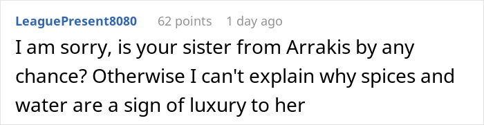 Woman Is Fed Up With Sister's Nagging About Her Being Wealthy, Talks Tough In Response And Gets Called Out