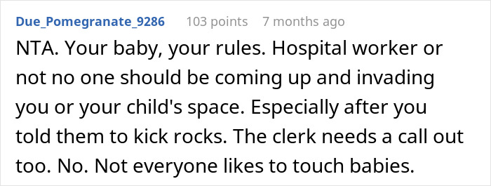 This Mom Wondered: “AITA For Filing A Complaint About A Hospital Worker Trying To Touch My Baby?” This Mom Wondered: “AITA For Filing A Complaint About A Hospital Worker Trying To Touch My Baby?”