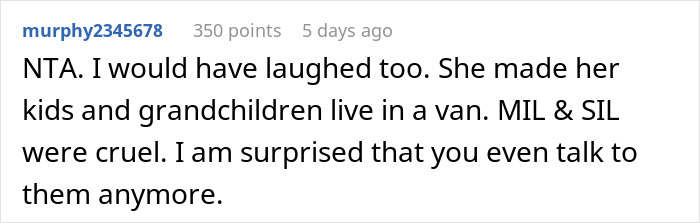 Mom Refuses To Help MIL Who Abandoned Them When They Were Homeless, Laughs In Her Face Mom Refuses To Help MIL Who Abandoned Them When They Were Homeless, Laughs In Her Face