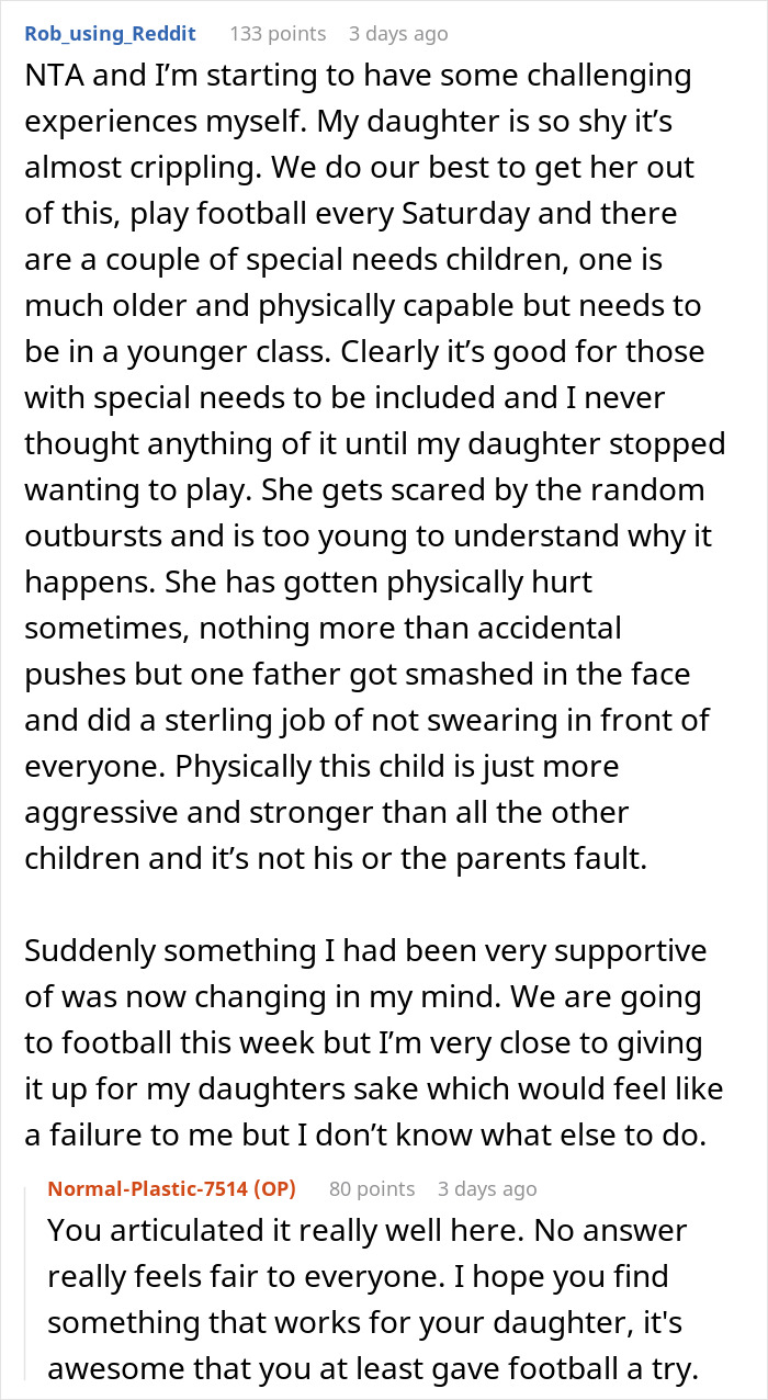 Dad In A Bind Between His Kid's Boundaries And New Family's Special Needs Kid Who's Being Difficult To His Child Dad In A Bind Between His Kid's Boundaries And New Family's Special Needs Kid Who's Being Difficult To His Child