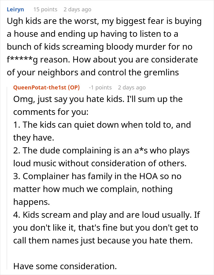 Petty Revenge: Mom Sends Kids To Annoy The Hell Out Of A Hypocrite Neighbor Who Complained To HOA About The Noise