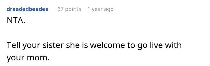 Expecting Mom Invites Sister Whose House Was Destroyed By Fire To Live With Her, But Gets Called Out For Having A Dull Life Expecting Mom Invites Sister Whose House Was Destroyed By Fire To Live With Her, But Gets Called Out For Having A Dull Life