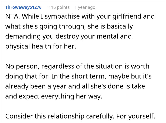Guy Backed Online After Refusing To Financially Support His Entitled Girlfriend Who Doesn't Want To Get A Job As Her Sister Is Terminally Ill