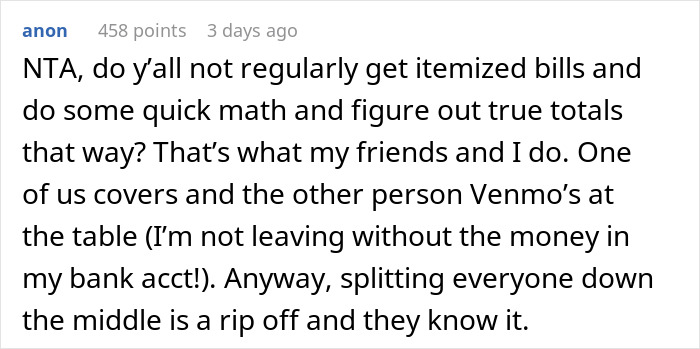 Moneyed Friend Quietly Bails, Knowing That Pals Who Over-Ordered Will Expect Them To Split The Restaurant Bill