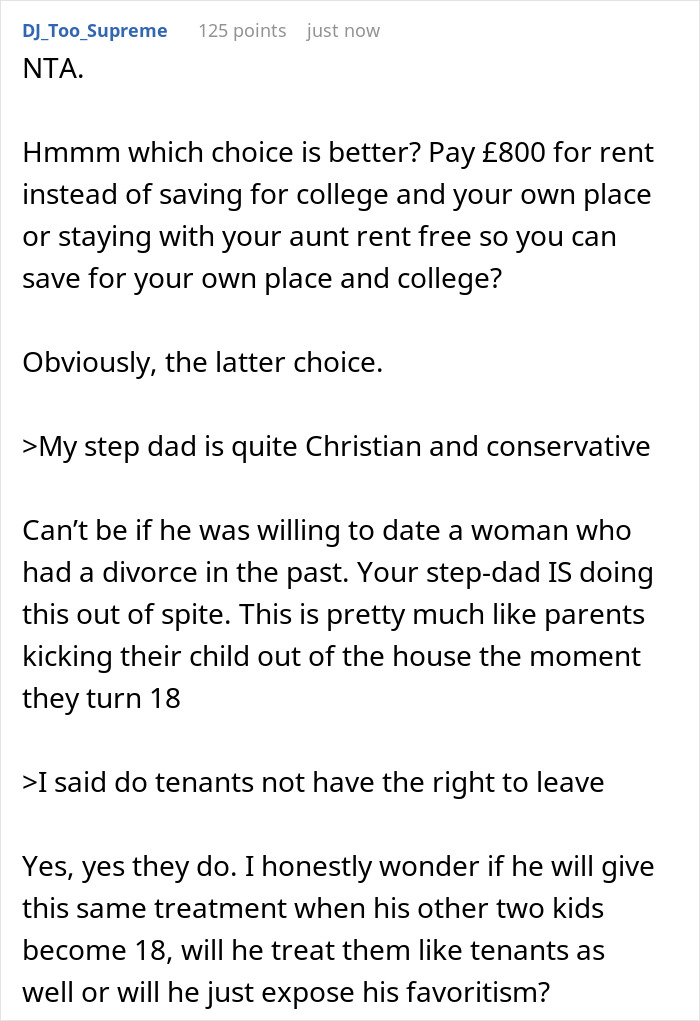 &ldquo;My Mother Keeps Crying&rdquo;: Man Asks Stepson To Start Paying Rent A Day After He Turns 18, He Moves In With His Aunt Instead