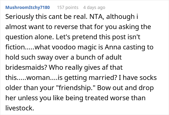 "Two Of The Bridesmaids Stormed Off": Woman Refuses To Participate In Wedding After Hearing Bride's Delusional Expectations, Gets Called All Kinds Of Rude Names