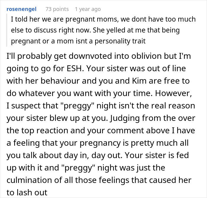 Expecting Mom Invites Sister Whose House Was Destroyed By Fire To Live With Her, But Gets Called Out For Having A Dull Life Expecting Mom Invites Sister Whose House Was Destroyed By Fire To Live With Her, But Gets Called Out For Having A Dull Life