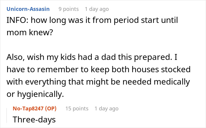 Guy Gets Called A Jerk For “Leaving Out” His Ex From 10 Y.O. Daughter’s “First Period” Milestone Guy Gets Called A Jerk For “Leaving Out” His Ex From 10 Y.O. Daughter’s “First Period” Milestone