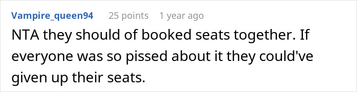 Entitled Newlyweds Are Upset Fellow Plane Traveler Refused To Accommodate For Their Lack Of Foresight When Booking Plane Seats