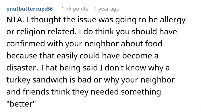 "Am I The Jerk For Not Giving My Neighbor's Kids 'Good Food'?"