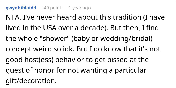 Expecting Mom Gets Called Out By Her Sister-In-Law For Not Wanting A 'Diaper Cake' For The Upcoming Baby Shower Expecting Mom Gets Called Out By Her Sister-In-Law For Not Wanting A 'Diaper Cake' For The Upcoming Baby Shower