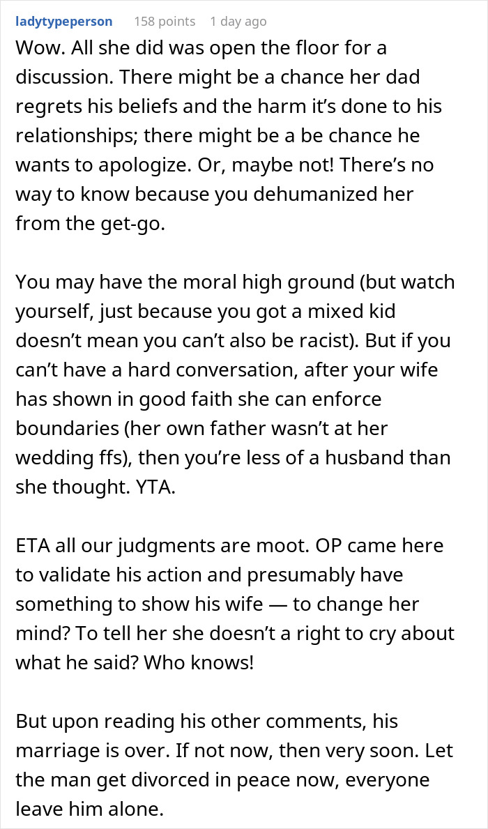 &ldquo;I Told Her That Was How I Felt&rdquo;: Husband Makes His Wife Cry By Valuing Her Less As A Person After She Talked With Her Racist Father