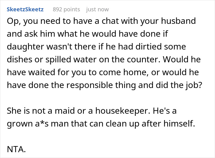 “AITA For Telling My Husband My Daughter Doesn’t Have To Accommodate His Needs?” “AITA For Telling My Husband My Daughter Doesn’t Have To Accommodate His Needs?”