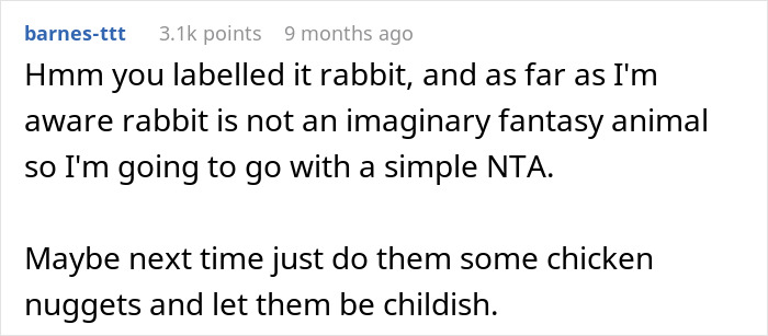 Woman Serves Rabbit Stew For Themed Party, Guests Flip Out After Realizing It Contains Actual Rabbit Meat