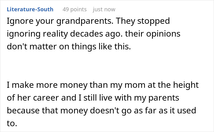 22 Y.O. Criticized By Boomer Grandparents For Failing To Move Out, Rants In Surprise How They Live In "Fantasy Land"