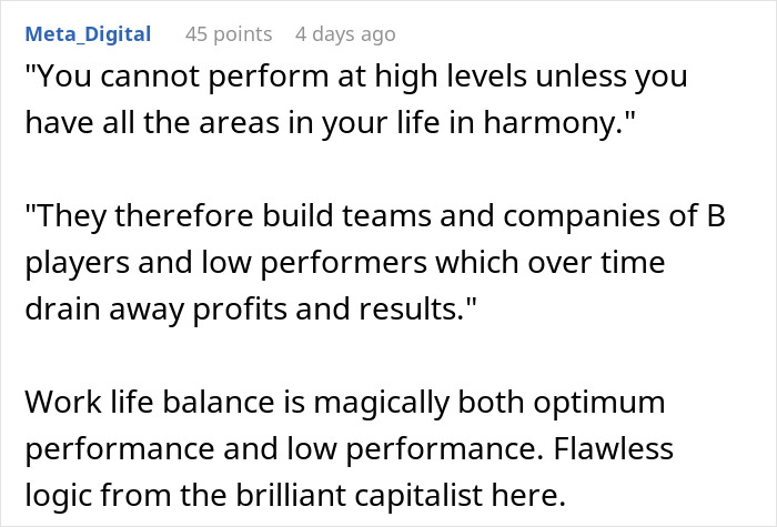 CEO Makes A LinkedIn Post Saying "Never Hire Anyone That's Looking For Work Life Balance," And It Backfires