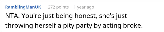 Husband Is Tired Of Wife's Pity Story That They're Broke, Reveals They're Actually Millionaires, Making Her Look Like A Liar