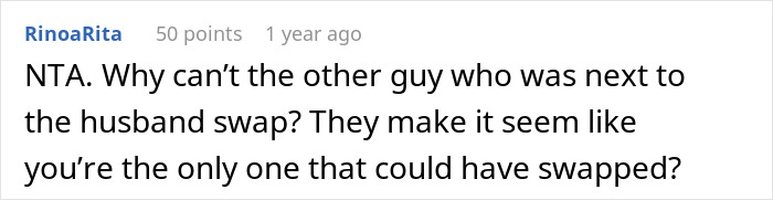 Entitled Newlyweds Are Upset Fellow Plane Traveler Refused To Accommodate For Their Lack Of Foresight When Booking Plane Seats
