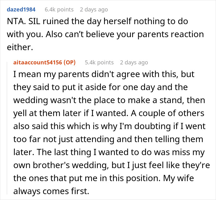 "All Hell Broke Loose": Guy Bails On Brother's Wedding Last Minute After They Suggest His Disabled Wife Stay With Babysitter