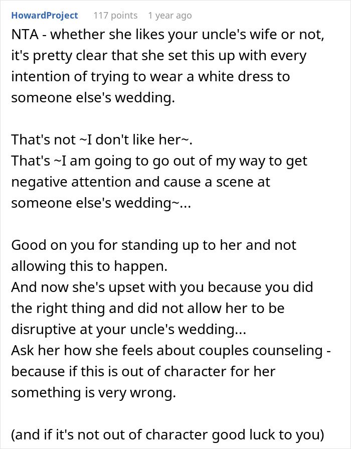 Husband Tries To Reason With Wife Who Wants To Wear White To His Uncle's Wedding, It Fails, So He Leaves Her Behind Husband Tries To Reason With Wife Who Wants To Wear White To His Uncle's Wedding, It Fails, So He Leaves Her Behind