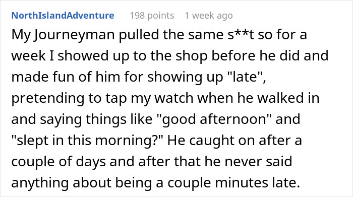 Boss, Tired Of People Not Coming In At 6 AM Sharp, Decides To Punish Them By Docking 15 Mins, But It Quickly Comes Back To Bite Him
