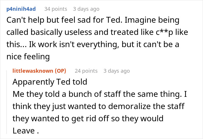 "Delete Your Files And Leave": New Boss Ignores Employee's Work For A Year Because He's 'Useless' Before Getting Him Fired, And It Costs Her Her Job