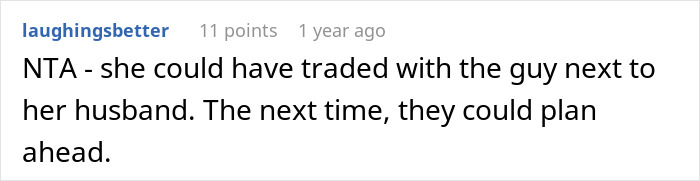 Entitled Newlyweds Are Upset Fellow Plane Traveler Refused To Accommodate For Their Lack Of Foresight When Booking Plane Seats