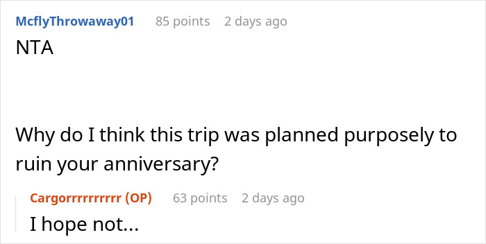 Man Asks If He&rsquo;s A Jerk For Wanting To Celebrate His Wedding Anniversary With His Wife Instead Of Babysitting His Sister