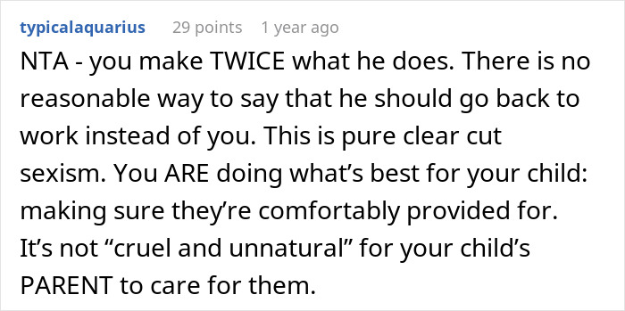 &ldquo;AITA For &lsquo;Forcing&rsquo; My Fianc&eacute; To Quit His Job That He Loves?&rdquo;: Woman Plans To Go Back To Work After Giving Birth As She Earns More Than Her Fianc&eacute;