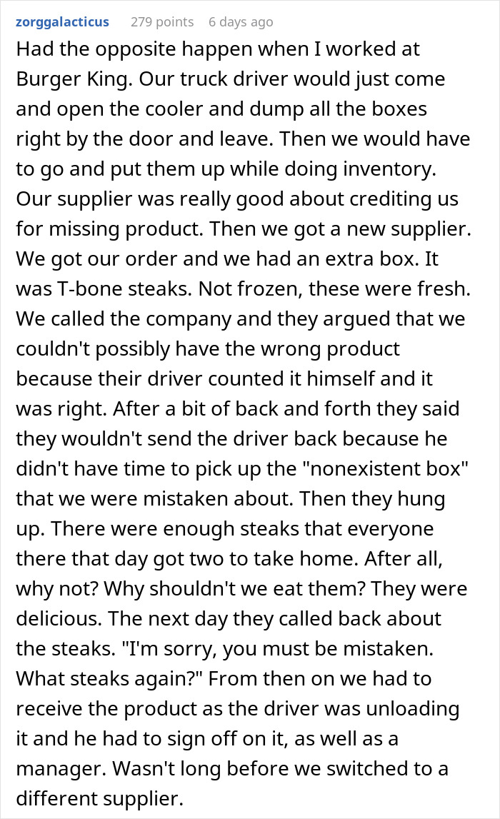 Vendor Won&rsquo;t Credit Missing Item Due To &ldquo;Strict Policy,&rdquo; Restaurant Manager Maliciously Complies