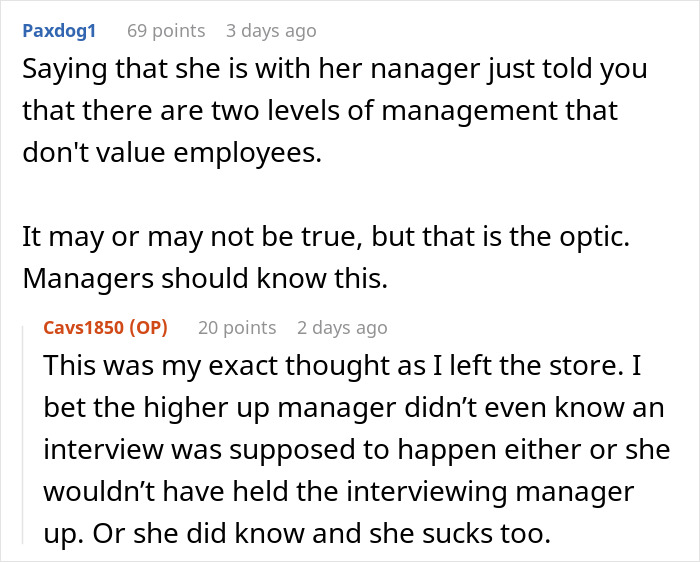 Person Shows Up For Interview Only To Be Met With Hostility And Forced To Wait 30 Minutes, Decides To Leave Person Shows Up For Interview Only To Be Met With Hostility And Forced To Wait 30 Minutes, Decides To Leave