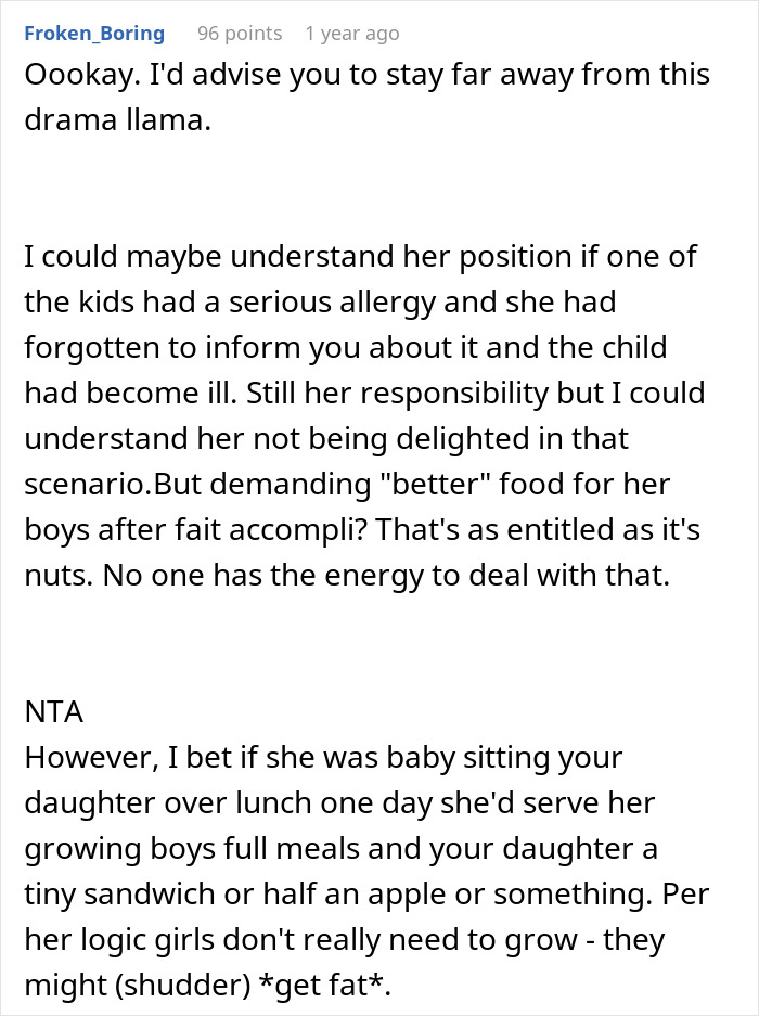 "Am I The Jerk For Not Giving My Neighbor's Kids 'Good Food'?"