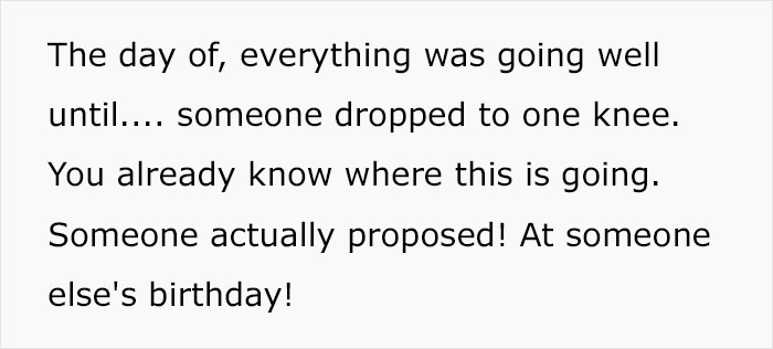 Couple Steal The Spotlight From Woman Celebrating 30th Birthday By Getting Engaged, Her Friend Ruins Their Moment In Kind