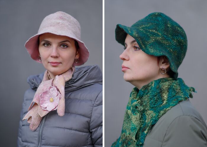 I Felt Fairy-Themed Handmade Wool Hats, Scarves, Mittens, And Home Decor Items (18 Pics)
