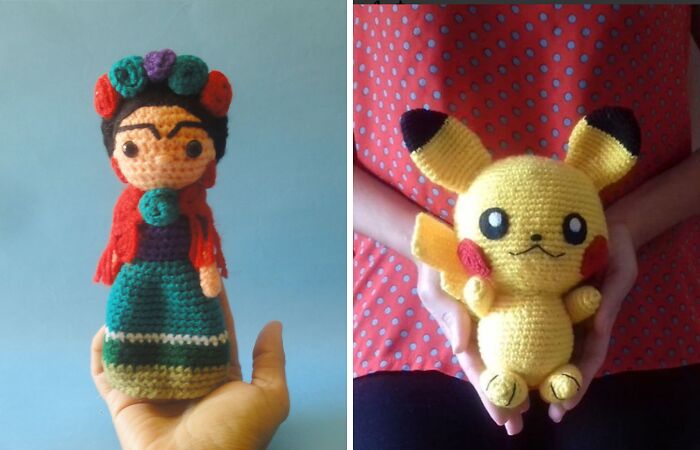 I Make Patterns Of Dolls In Crochet And 2 Needles (4 Pics)