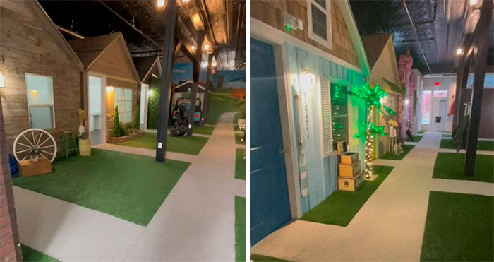 Cuando tu jefe les construye a todos sus propias casitas: TikToker muestra las extravagantes oficinas en las que trabaja